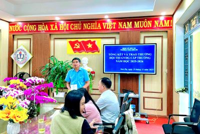 TỔNG KẾT HỘI THI GIÁO VIÊN DẠY GIỎI CẤP TRƯỜNG NĂM HỌC 2025 – 2026