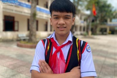 Nam sinh dân tộc Cor đoạt giải Nhất học sinh giỏi cấp tỉnh